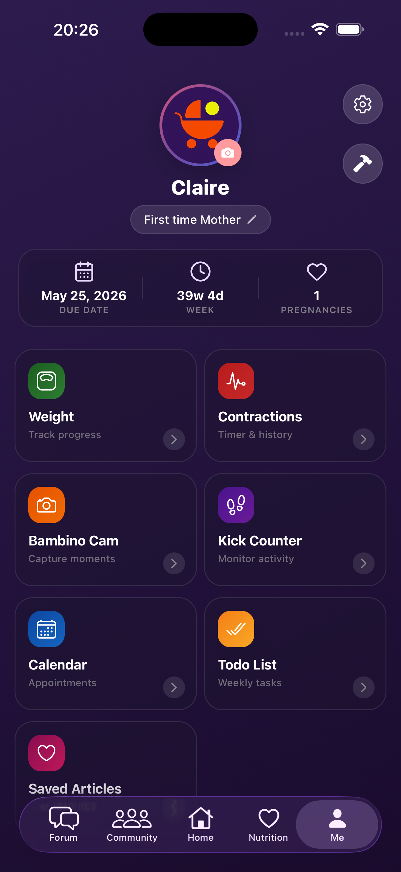 Bambino profile — dark
